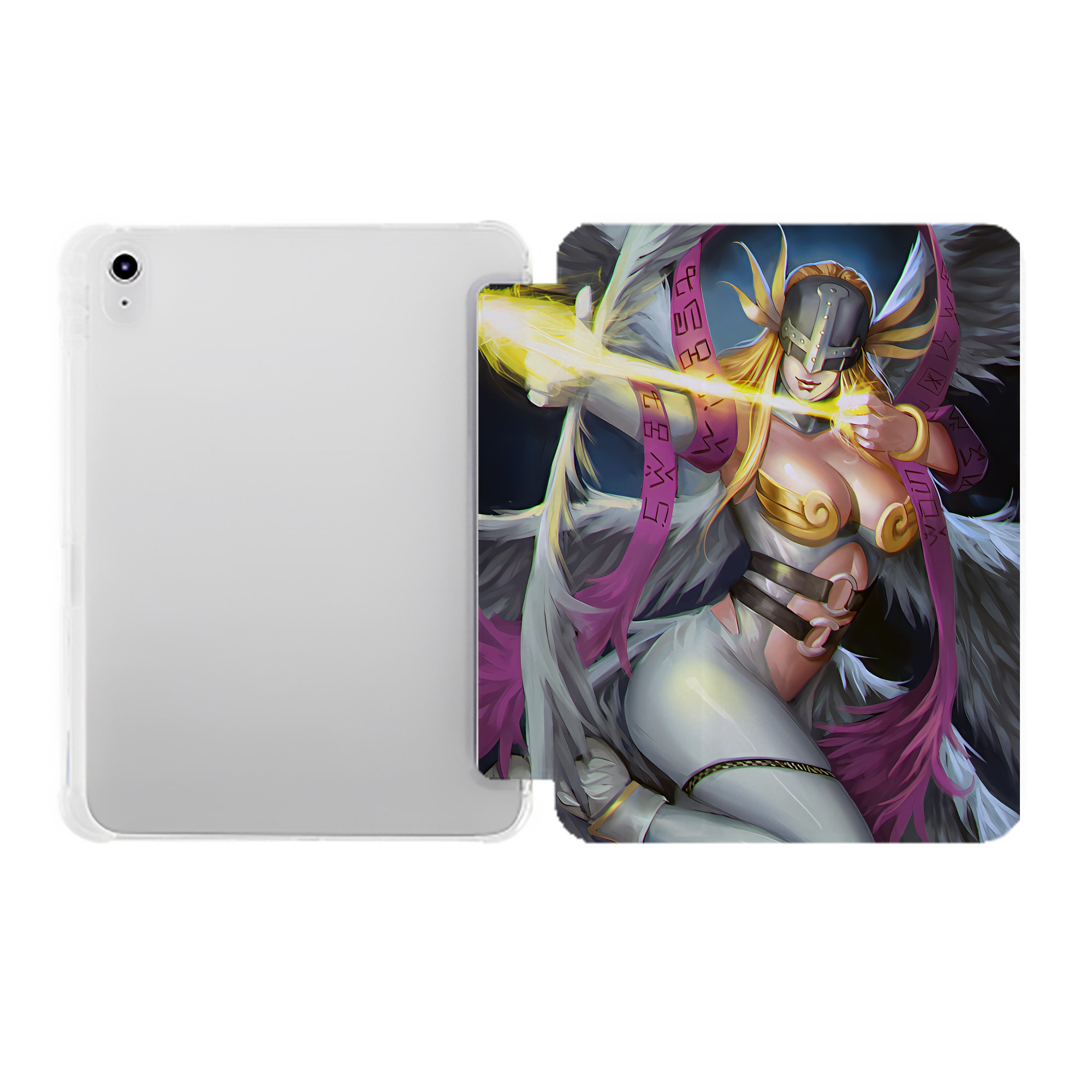 （画像用） Digimon デジタルモンスター/デジモン IPad ケース ペン収納付き 三つ折りスタンド PUレザー×シリコン 対応機種9.5/10.5/10.9インチ